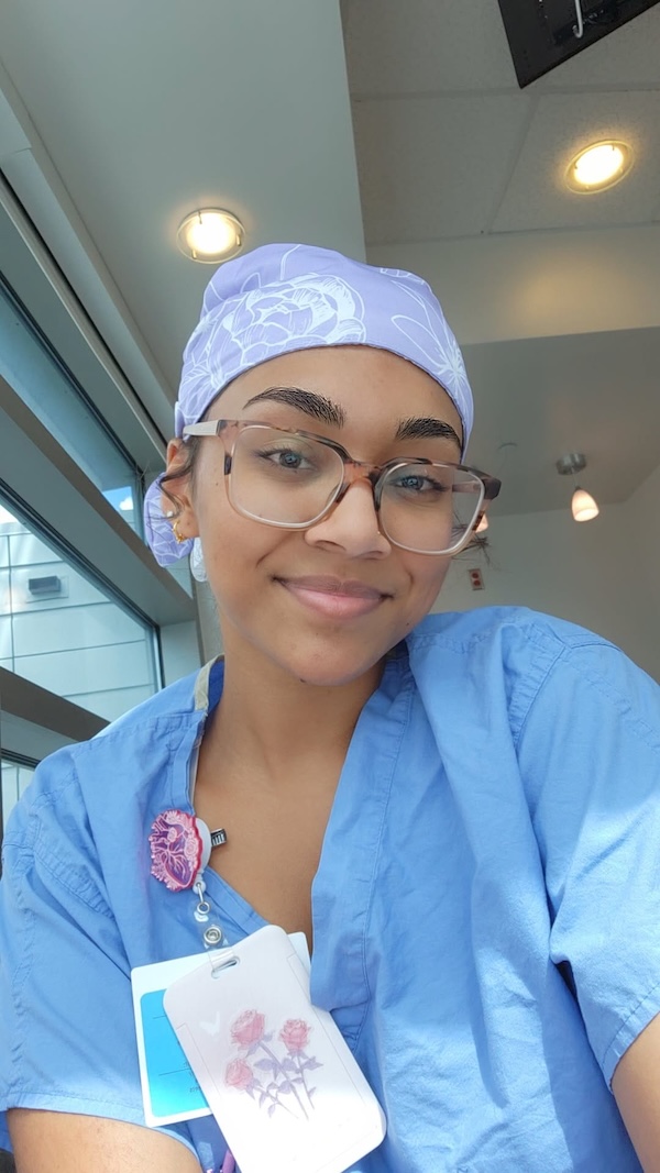 A special photo of Nurse Patel